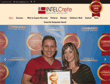 Tablet Screenshot of intelcrete.ca